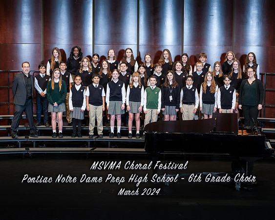 Pontiac Notre Dame Prep High School - 6th Grade Choir copy